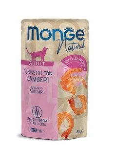 MONGE NATURAL TUNA WITH PRAWNS IN A GALLERY 80G