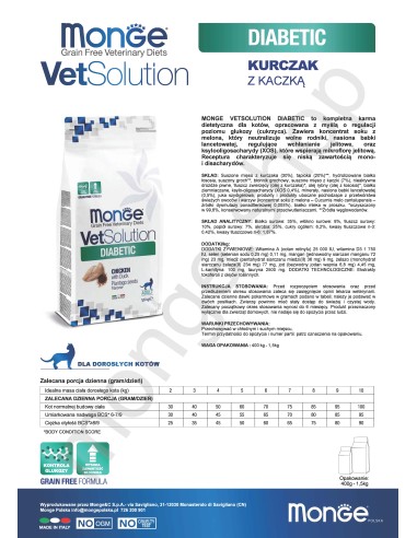 VETSOLUTION CAT-DIABETIC 1,5KG
