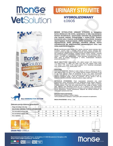 VETSOLUTION CAT-URINARY STRUVITE 1,5 kg