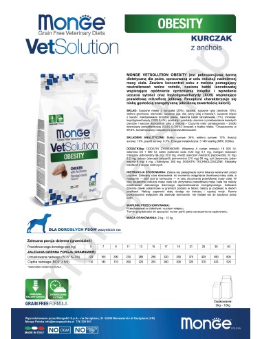 VETSOLUTION DOG-OBESITY 2KG