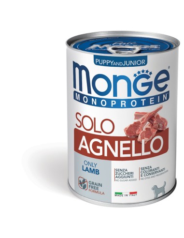 MONGE DOG SOLO LAMB PUPPY 400g
