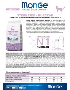OUTLET CAT STERILISED KURCZAK 10kg 2
