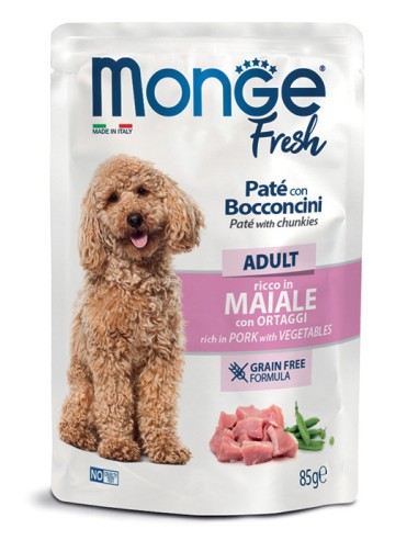 MONGE FRESH PASTETE MIT SCHWEINEFLEISCH 85 g...