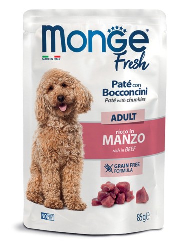 MONGE FRESH PASTETE MIT RINDFLEISCH 85 g FÜR...