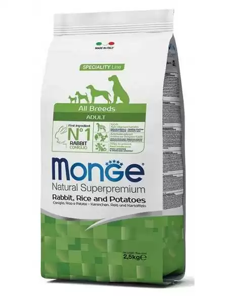 DOG ADULT RABBIT WITH RICE AND POTATOES 2.5KG