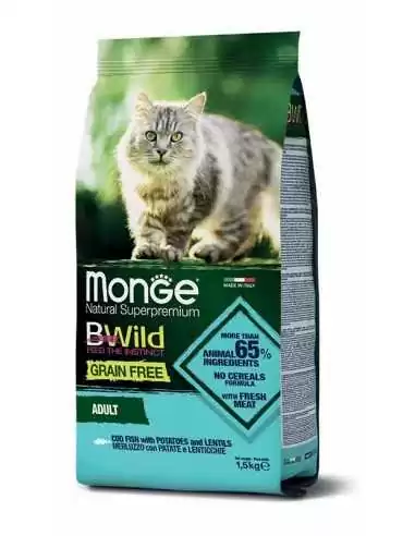 CAT BWILD GRAIN FREE DORSZ Z ZIEMNIAKAMI I SOCZEWICĄ 1,5kg