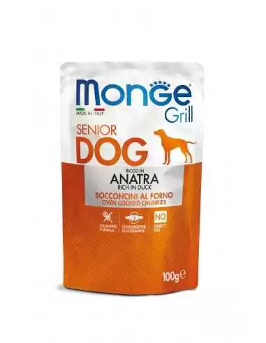 MONGE GRILL SENIOR-MIĘSNE KAWAŁKI Z KACZKI 100g