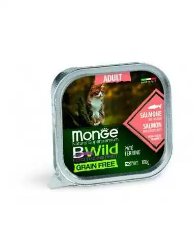 MONGE BWILD GRAIN FREE PATE MIT LACHS 100g