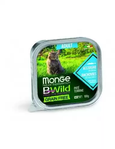 MONGE BWILD GRAIN FREE ANCHOIS PATE 100g