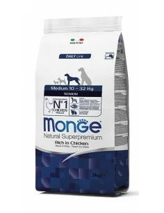 OUTLET MONGE MEDIUM SENIOR 3KG