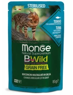 MONGE BWILD Grain Free Thunfisch mit Garnelen und Gemüse...