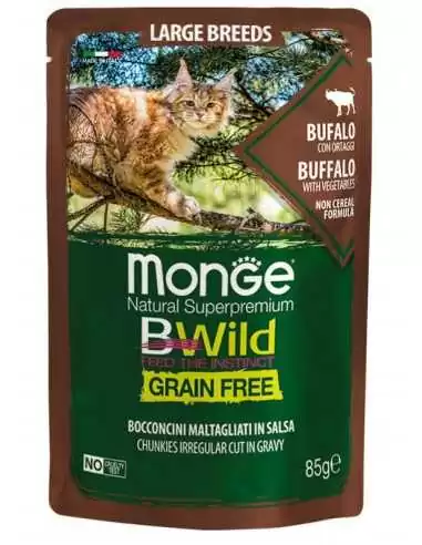 BWILD GRAIN FREE Bawół z warzywami w sosie 85g - duże rasy