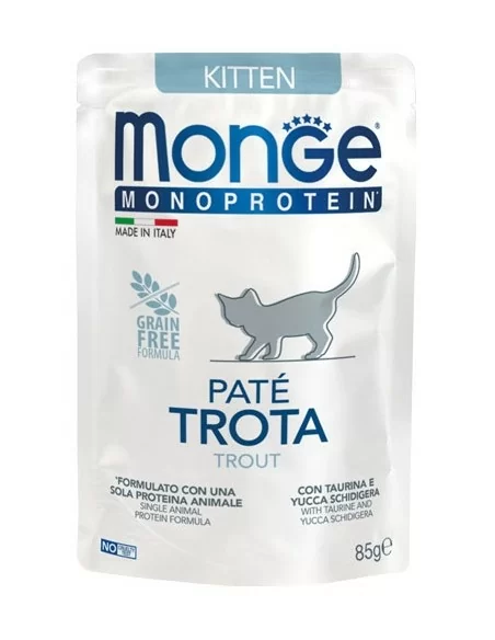 MONOPROTEIN kitten sasz. pasztet z pstrąga 85g