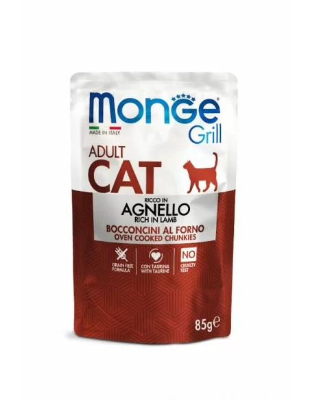MONGE GRILL Multi Box Cat rabbit/lamb 12x85g