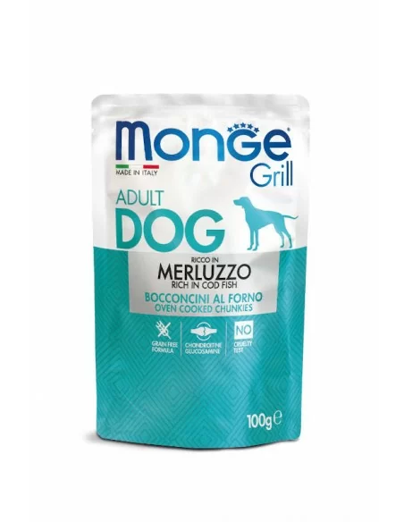 MONGE GRILL Multi Box Dog  beef/cod/chicken and turkey 12x100g