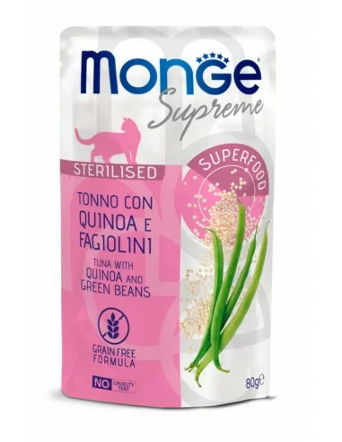 Monge Supreme sachet Sterilised Thunfisch mit Quinoa und grünen Bohnen 80g