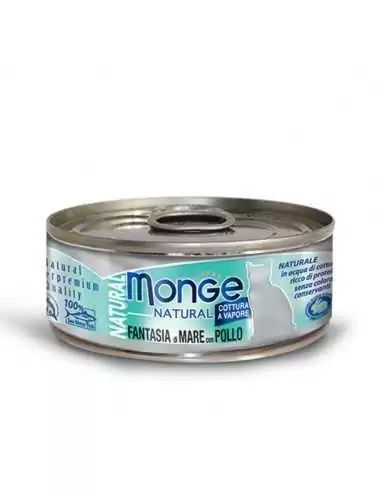 MONGE NATURAL OWOCE MORZA Z KURCZAKIEM w sosie 80G