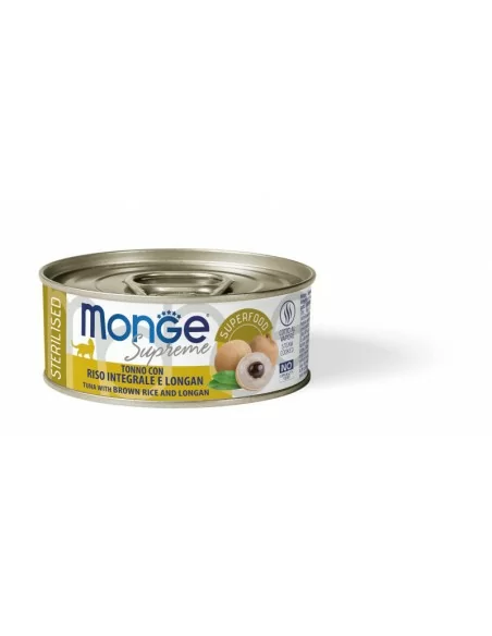 Monge Supreme can Sterilised Tuna with brown rice and longan 80g