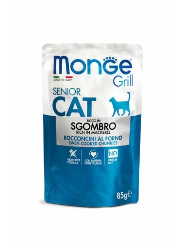 MONGE GRILL Cat Senior Makrela 85g