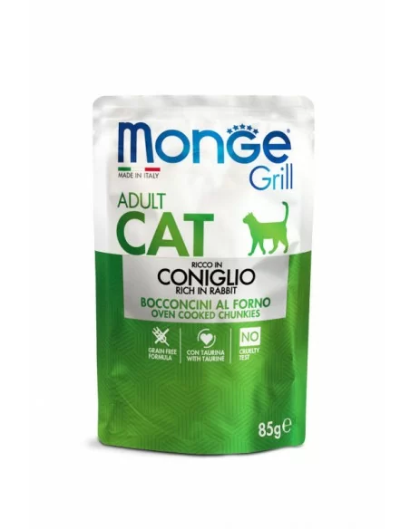 MONGE GRILL Cat Adult Królik 85g