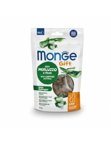 Monge Gift Filled and Crunchy Cat Adult Dorsz z aloesem 60g