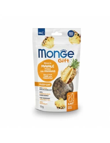 Monge Gift Meat Minis Cat Adult Schweinefleisch mit Ananas und Käse 50g