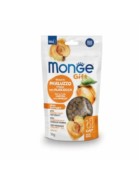 Monge Gift Meat Minis Cat Adult Kabeljau mit Aprikose 50g